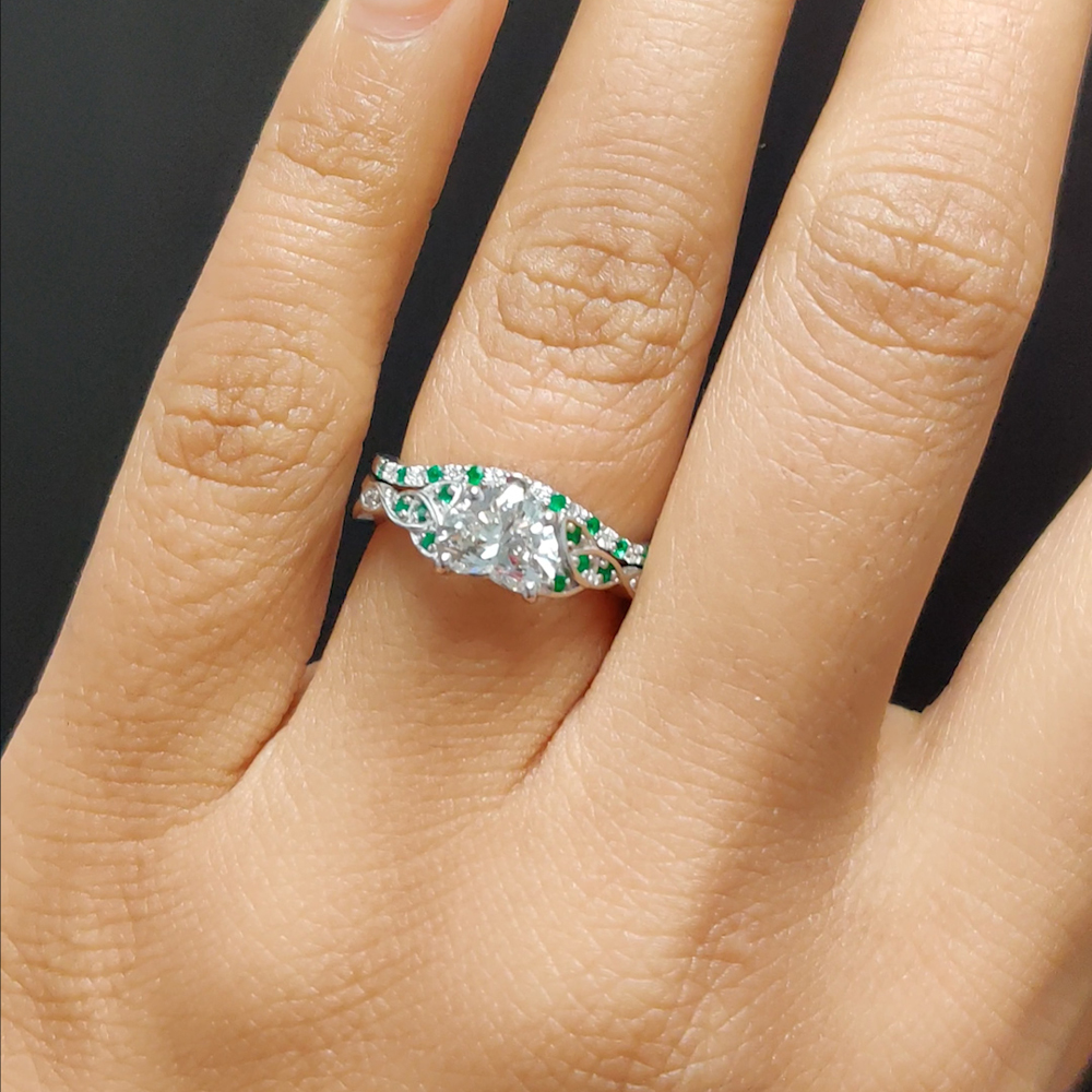 Celtic knot engagement hot sale ring setting